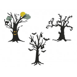 Stickdatei - Spooky Trees